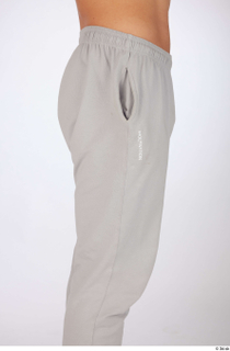 Darren dressed grey jogger wweatpants sports thigh 0007.jpg